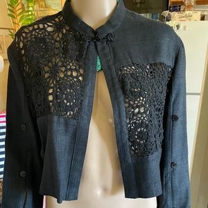Beautifully Unique DKNY Sleeved Light Jacket